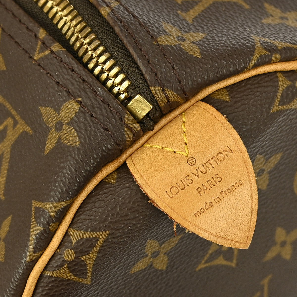 Louis Vuitton Keepall Bag Monogram Canvas Brown Canvas Travel Bag Bag (Authentic Pre-Loved)