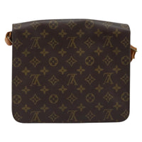 Louis Vuitton Cartouchiere Handbag Monogram Canvas Brown Canvas Shoulder Bag Bag (Pre-Loved)