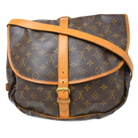Louis Vuitton Louis Vuitton Saumur Handbag Monogram Canvas Brown Canvas Shoulder Bag Bag (Pre-Loved)