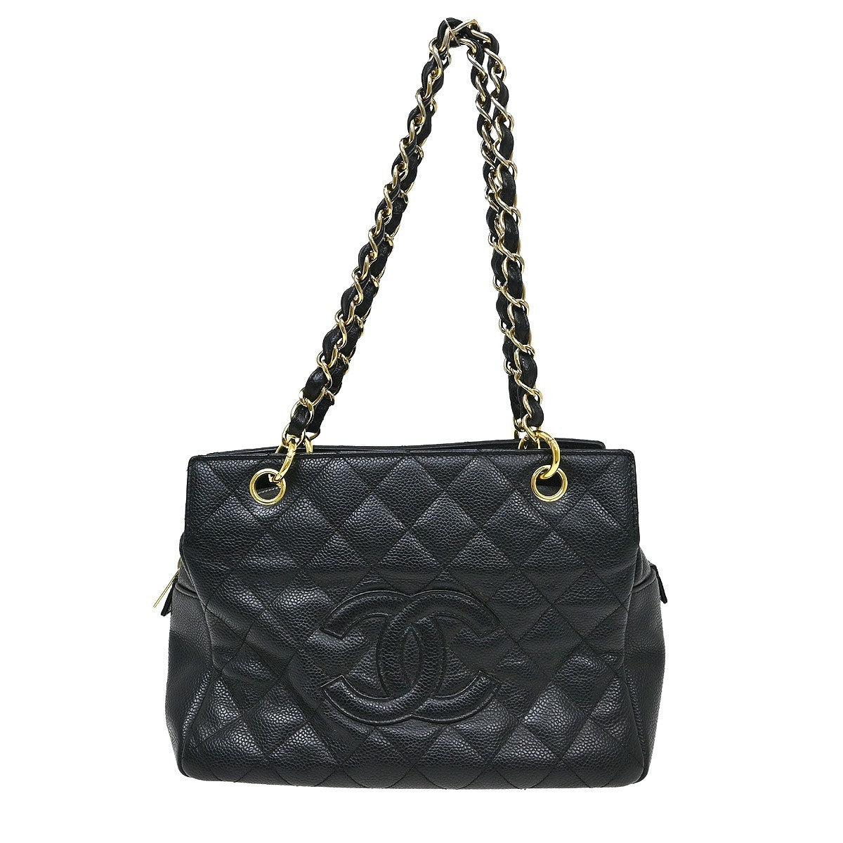 Chanel Petite Timeless Tote Quilted Caviar Black Leather Shoulder Bag Bag (Authentic Pre-Loved)