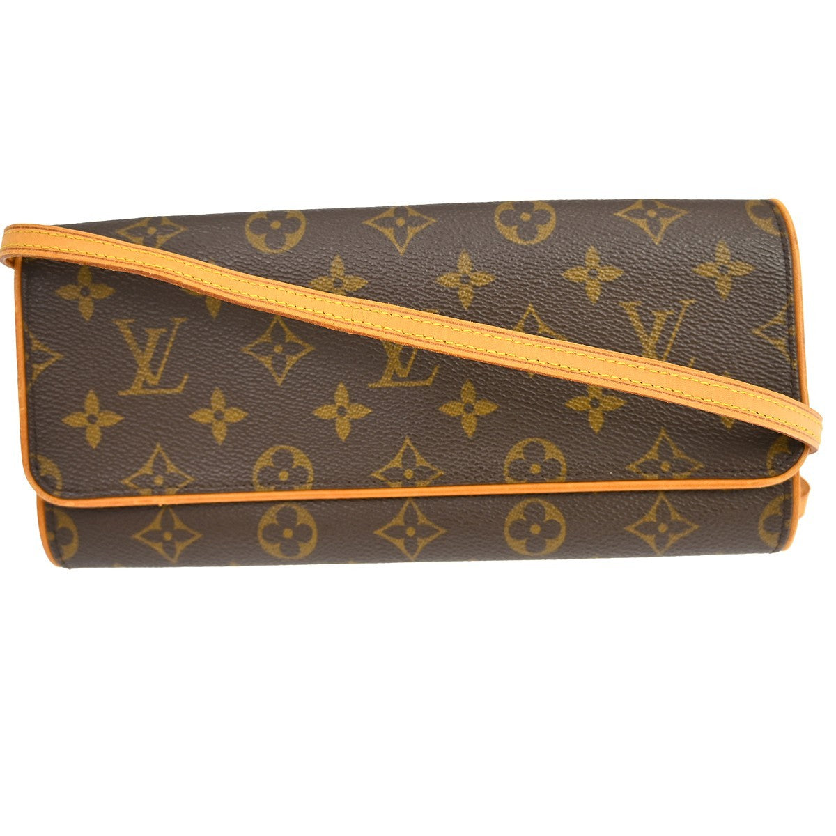 Louis Vuitton Twin Handbag Monogram Canvas Brown Canvas Clutche & Pouche Bag (Pre-Loved)