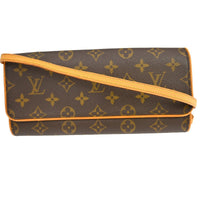 Louis Vuitton Twin Handbag Monogram Canvas Brown Canvas Clutche & Pouche Bag (Pre-Loved)