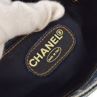 Chanel Vintage Resin Chain Tote Denim Blue Denim_Jeans Tote Bag Bag (Authentic Pre-Loved)