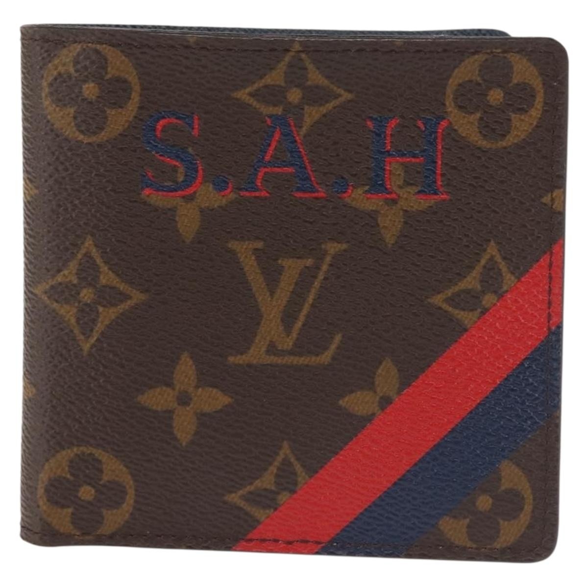 Louis Vuitton Marco Wallet Nm Monogram Canvas Brown Canvas Wallets Accessory (Authentic Pre-Loved)