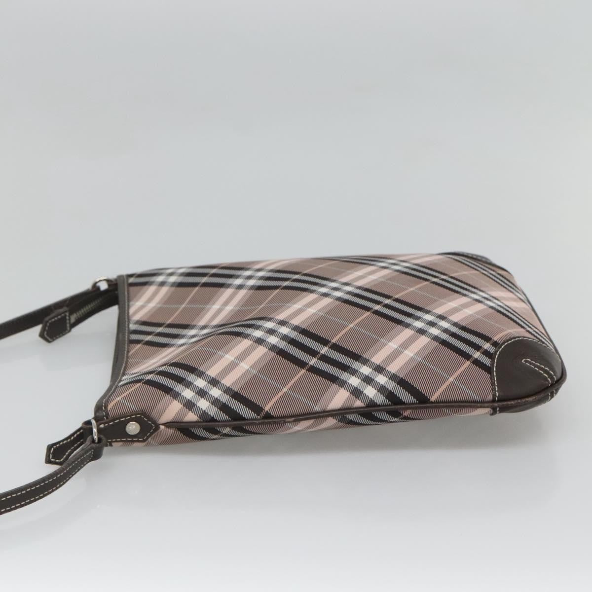 Burberry Nova Check Blue Label Canvas Pink Canvas Shoulder Bag Bag (Authentic Pre-Loved)