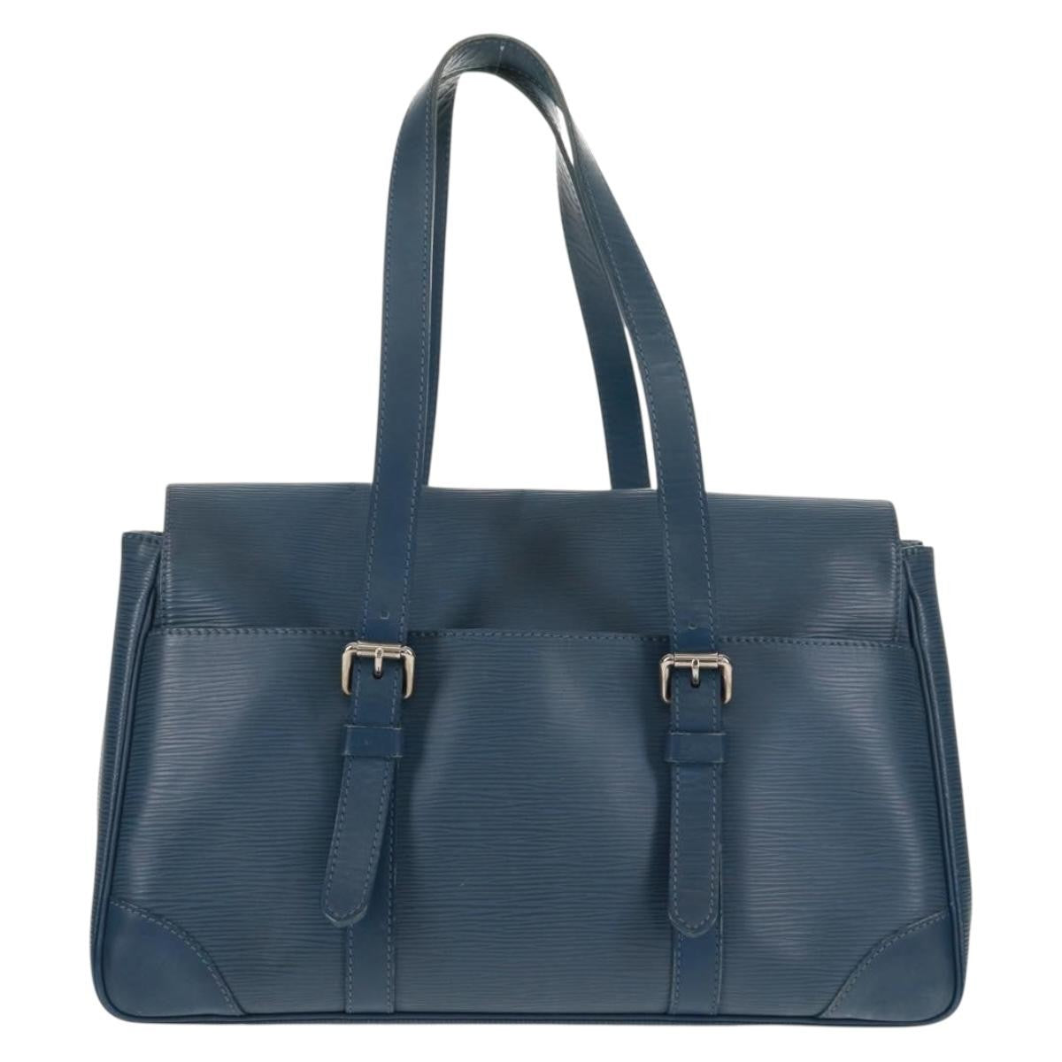 Louis Vuitton Segur Handbag Epi Leather Blue Leather Shoulder Bag Bag (Authentic Pre-Loved)