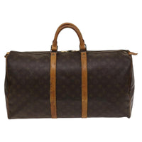 Louis Vuitton Keepall Bag Monogram Canvas Brown Canvas Travel Bag Bag (Pre-Loved)