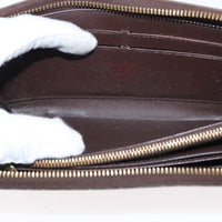 Louis Vuitton Zippy Wallet Nm Damier Brown Canvas Wallets Accessory (Authentic Pre-Loved)