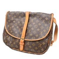 Louis Vuitton Louis Vuitton Saumur Handbag Monogram Canvas Brown Canvas Shoulder Bag Bag (Authentic Pre-Loved)