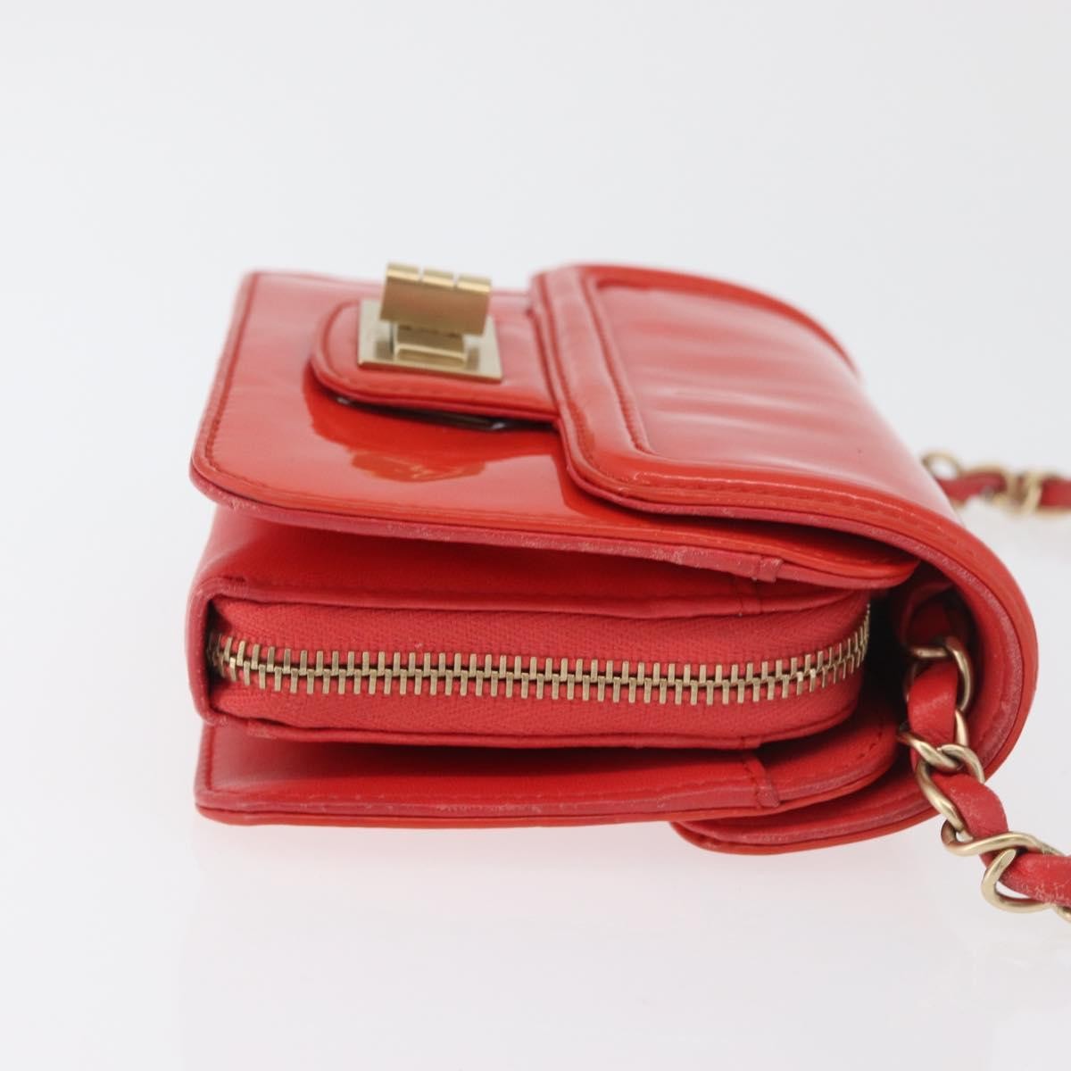 Chanel Reissue 2.55 Clutch Patent Leather Red Patent_Leather Shoulder Bag Bag (Authentic Pre-Loved)