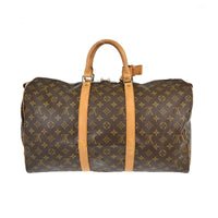 Louis Vuitton Louis Vuitton Keepall Bag Monogram Canvas Brown Canvas Travel Bag Bag (Pre-Loved)
