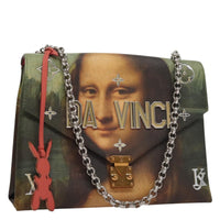 Louis Vuitton Louis Vuitton Chain Shoulder Bag Limited Edition Jeff Koons Da Vinci Print Canvas Multicolour Canvas Shoulder Bag Bag (Pre-Loved)