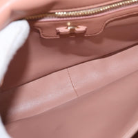 Salvatore Ferragamo Vara Soft Flap Bag Quilted Leather Pink Leather Shoulder Bag Bag (Authentic Pre-Loved)