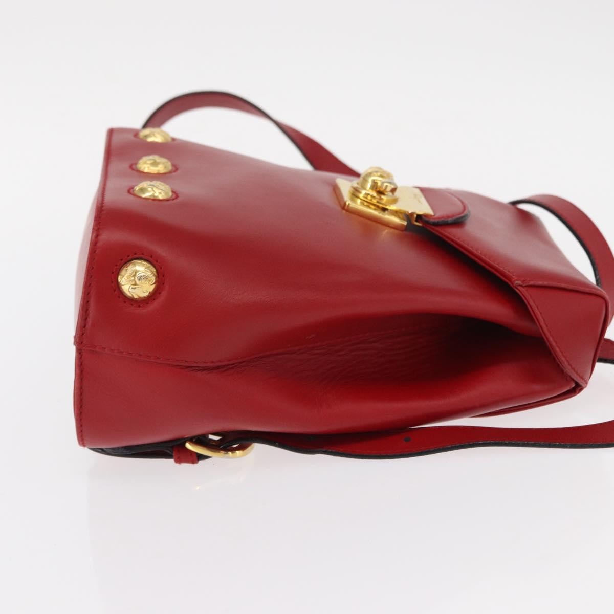 Salvatore Ferragamo Vintage Backpack Leather Red Leather Backpack Bag (Authentic Pre-Loved)