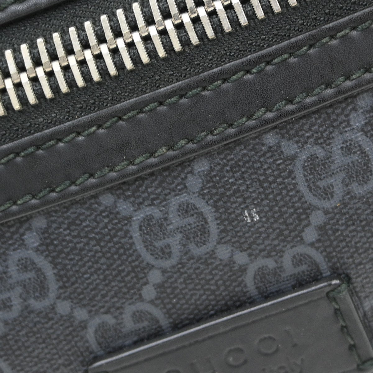 Gucci Gucci Zip Top Messenger Bag Gg Coated Canvas Black Canvas Backpack Bag (Pre-Loved)
