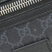 Gucci Gucci Zip Top Messenger Bag Gg Coated Canvas Black Canvas Backpack Bag (Pre-Loved)