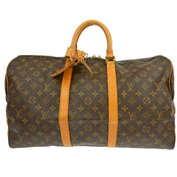 Louis Vuitton Louis Vuitton Keepall Bag Monogram Canvas Brown Canvas Travel Bag Bag (Authentic Pre-Loved)