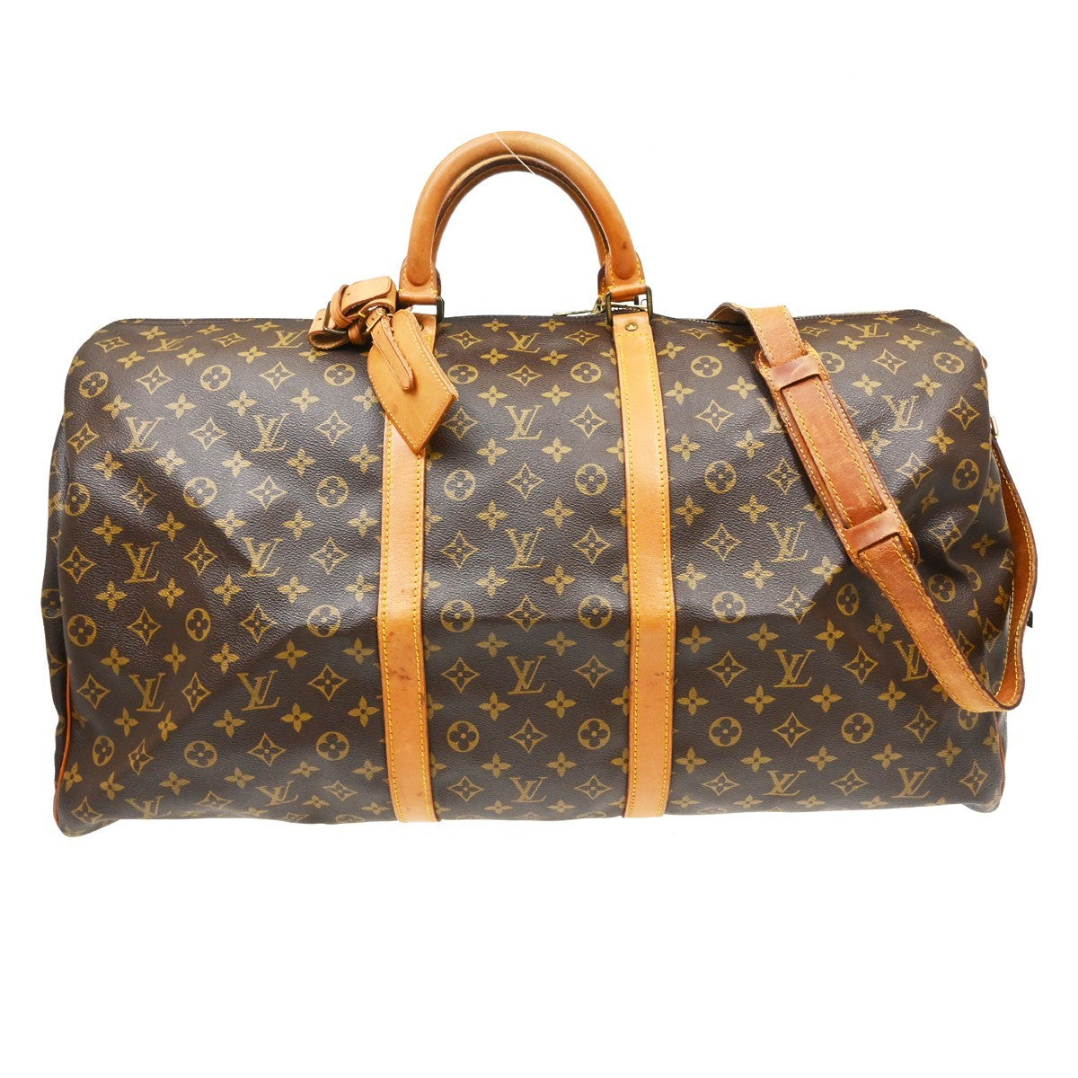 Louis Vuitton Louis Vuitton Keepall Bandouliere Bag Monogram Canvas Brown Canvas Travel Bag Bag (Authentic Pre-Loved)