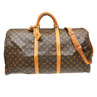 Louis Vuitton Louis Vuitton Keepall Bandouliere Bag Monogram Canvas Brown Canvas Travel Bag Bag (Authentic Pre-Loved)