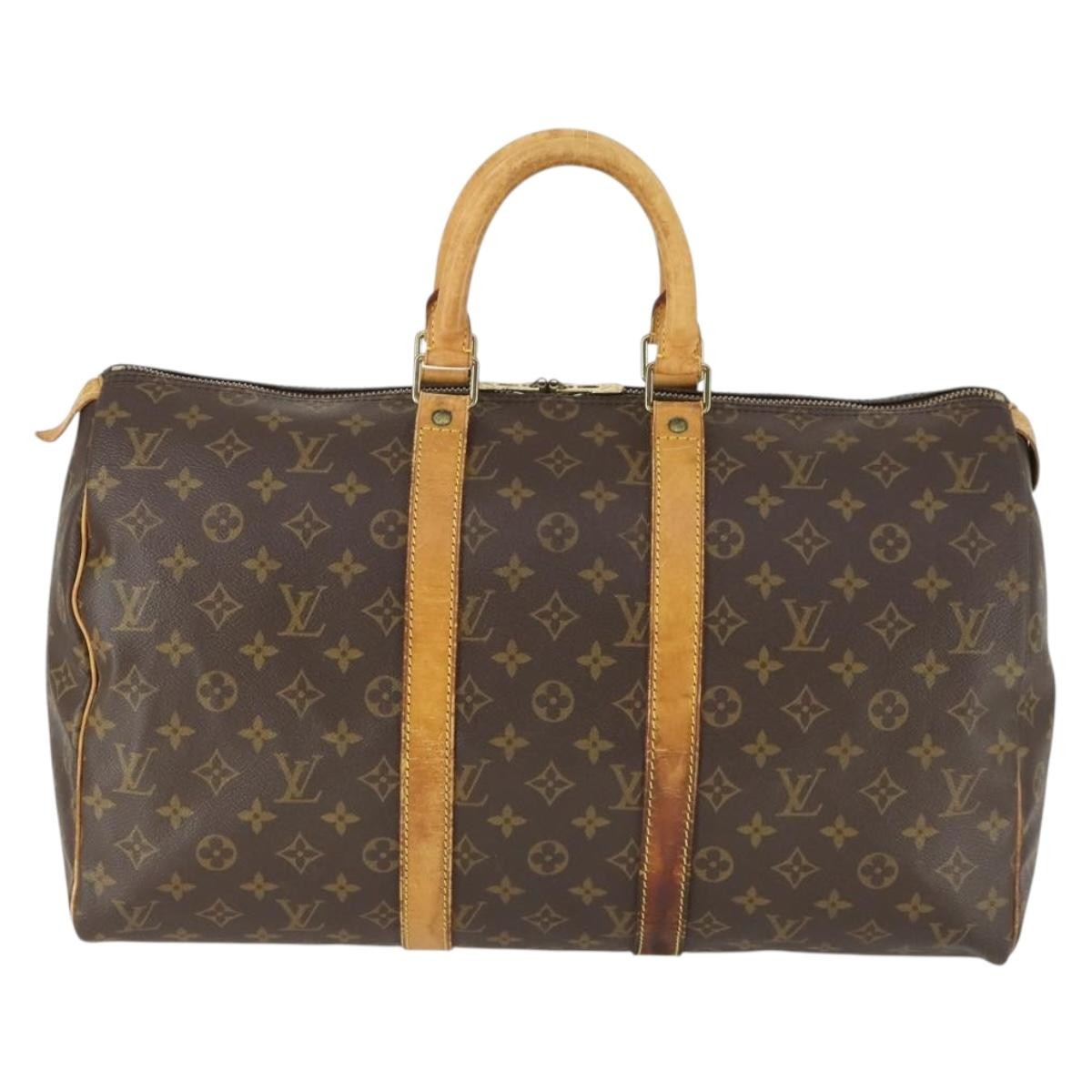 Louis Vuitton Louis Vuitton Keepall Bag Monogram Canvas Brown Canvas Travel Bag Bag (Pre-Loved)