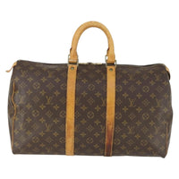 Louis Vuitton Louis Vuitton Keepall Bag Monogram Canvas Brown Canvas Travel Bag Bag (Pre-Loved)