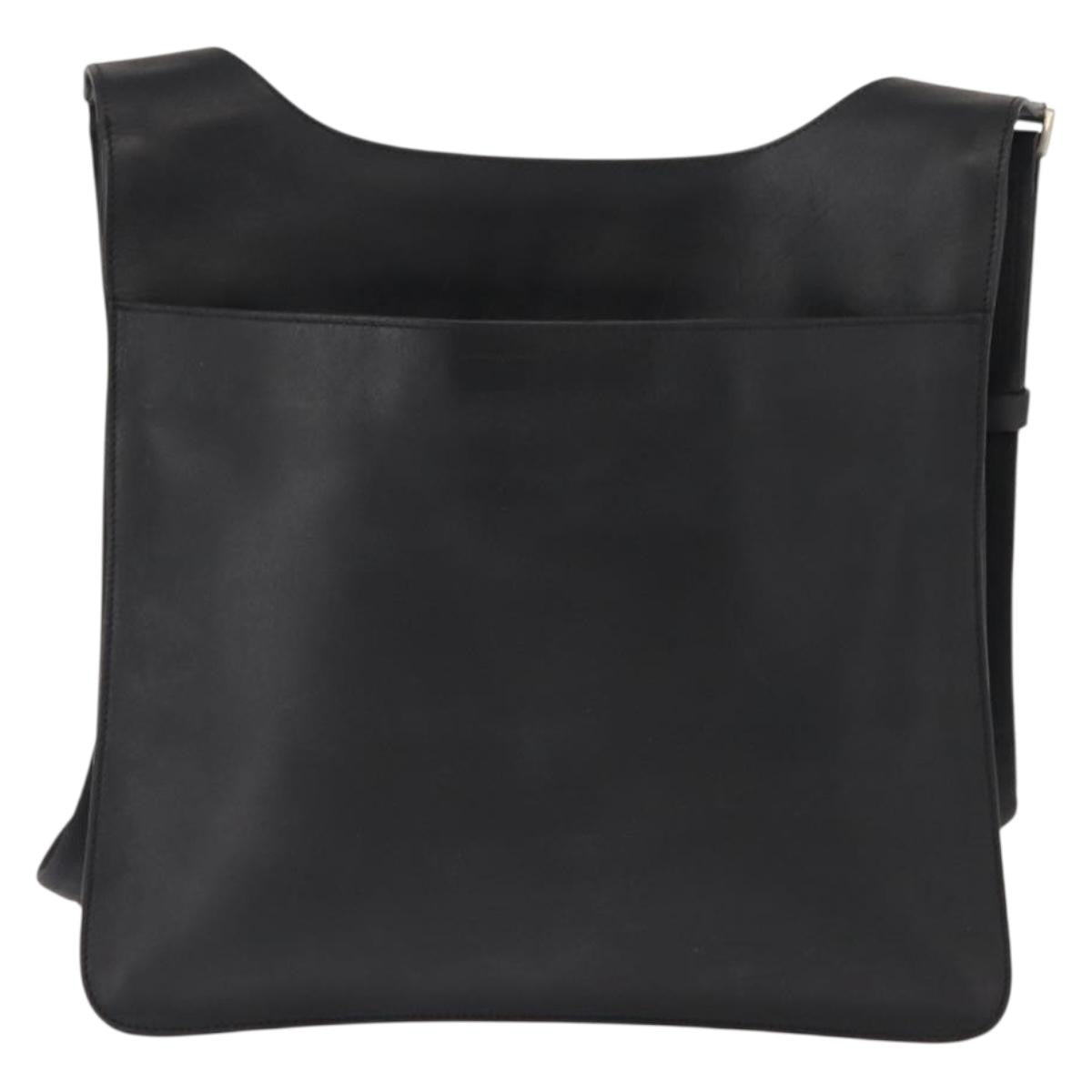 Prada Zip Messenger Bag Saffiano Leather Black Leather Shoulder Bag Bag (Authentic Pre-Loved)