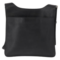 Prada Zip Messenger Bag Saffiano Leather Black Leather Shoulder Bag Bag (Authentic Pre-Loved)