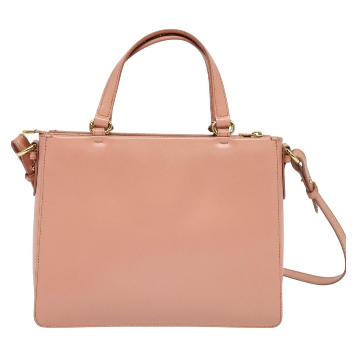 Salvatore Ferragamo Vala Shoulder Bag Leather Pink Leather Bag (Authentic Pre-Loved)