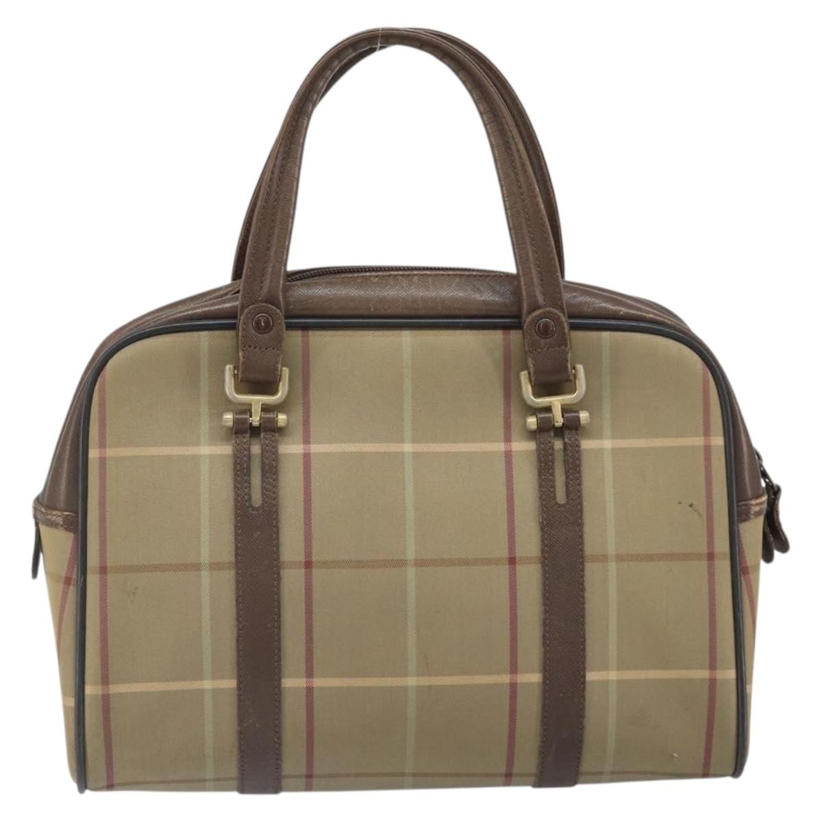 Burberry Nova Handbag Canvas Beige Canvas Handbag (Authentic Pre-Loved)