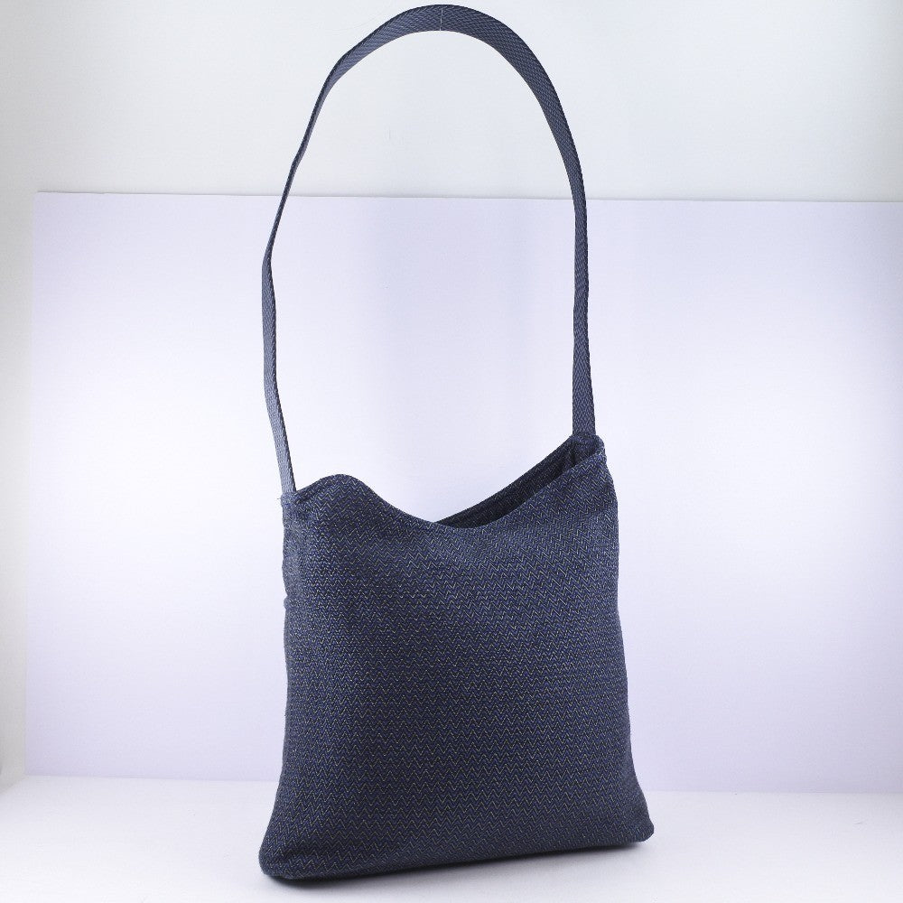 Hermes Vintage Sac De Pansage Shoulder Bag Toile Blue Canvas Shoulder Bag Bag (Authentic Pre-Loved)