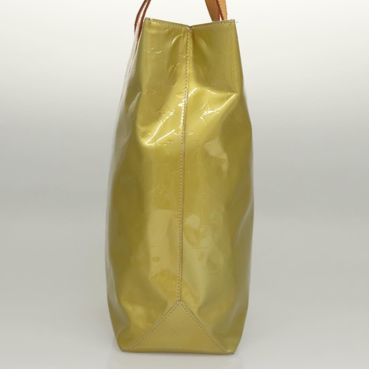 Louis Vuitton Reade Handbag Monogram Vernis Yellow Patent_Leather Tote Bag Bag (Authentic Pre-Loved)