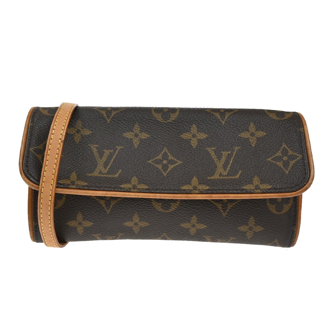 Louis Vuitton Twin Handbag Monogram Canvas Brown Canvas Clutche & Pouche Bag (Pre-Loved)