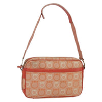 Salvatore Ferragamo Gancini Shoulder Bag Canvas Orange Canvas Shoulder Bag Bag (Pre-Loved)
