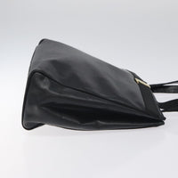 Salvatore Ferragamo Vintage Vara Bow Tote Lizard Embossed Leather Black Leather Tote Bag Bag (Authentic Pre-Loved)