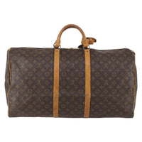 Louis Vuitton Keepall Bag Monogram Canvas Brown Canvas Travel Bag Bag (Authentic Pre-Loved)