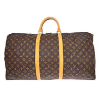 Louis Vuitton Louis Vuitton Keepall Bag Monogram Canvas Brown Canvas Travel Bag Bag (Authentic Pre-Loved)