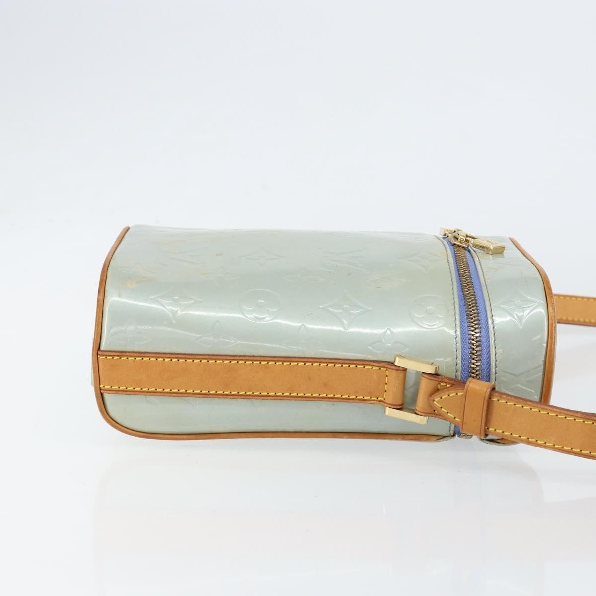 Louis Vuitton Sullivan Handbag Monogram Vernis Gray Patent_Leather Shoulder Bag Bag (Authentic Pre-Loved)