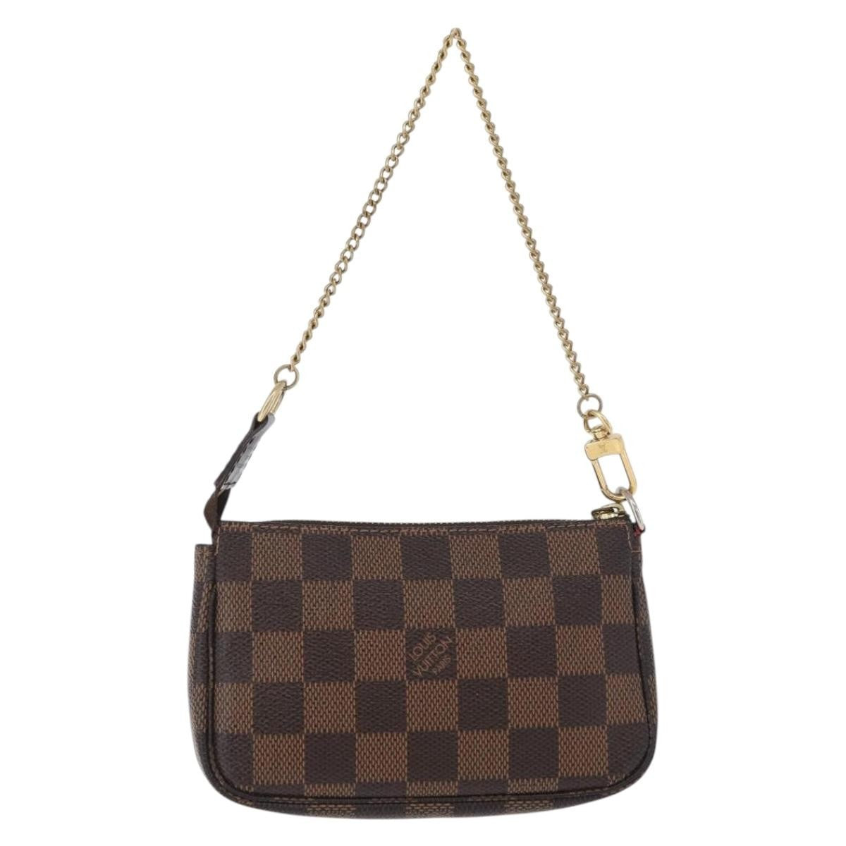 Louis Vuitton Pochette Accessoires Limited Edition Damier Brown Canvas Clutche & Pouche Bag (Authentic Pre-Loved)