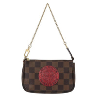 Louis Vuitton Pochette Accessoires Limited Edition Damier Brown Canvas Clutche & Pouche Bag (Authentic Pre-Loved)