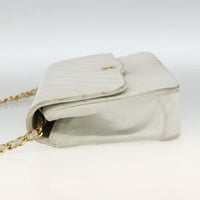Chanel Matelasse Chain Shoulder Bag Leather White Leather Shoulder Bag Bag (Authentic Pre-Loved)