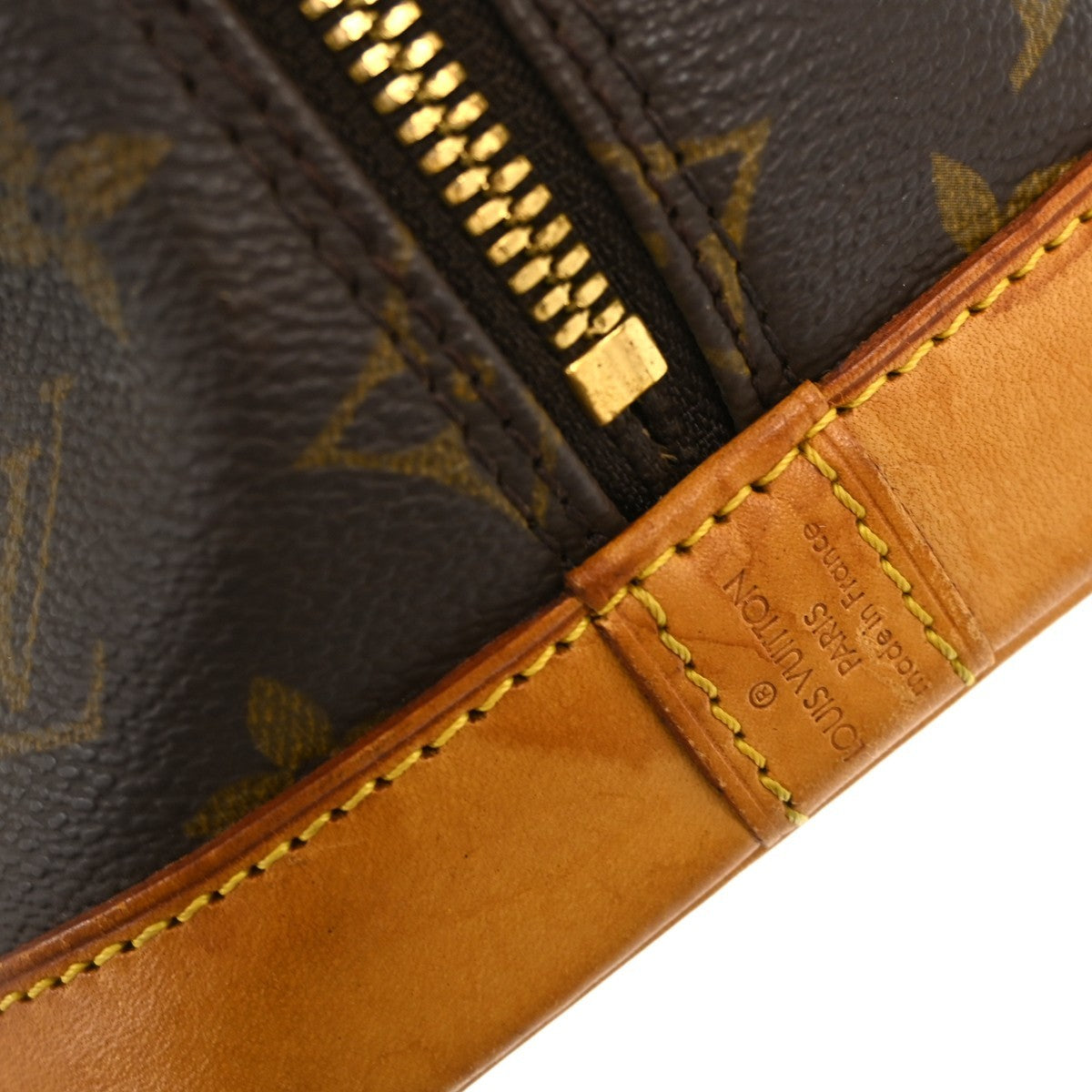 Louis Vuitton Alma Handbag Monogram Canvas Brown Canvas Handbag (Pre-Loved)