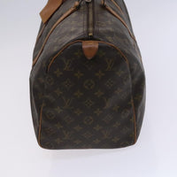 Louis Vuitton Keepall Bag Monogram Canvas Brown Canvas Travel Bag Bag (Pre-Loved)