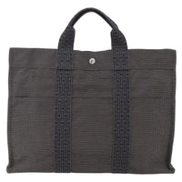 Hermes Fourre-Tout Herline Canvas Gray Canvas Tote Bag Bag (Authentic Pre-Loved)