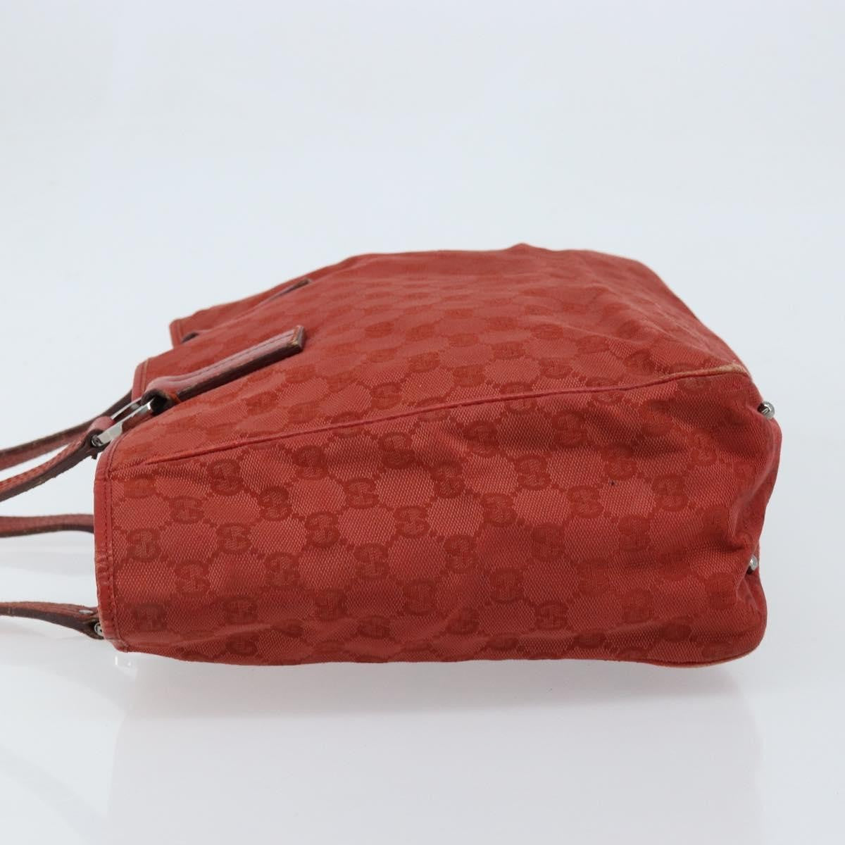 Gucci Vintage Open Tote Gg Canvas Red Canvas Tote Bag Bag (Authentic Pre-Loved)