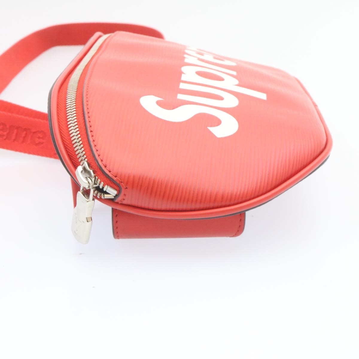 Louis Vuitton Louis Vuitton X Supreme Waist Bag Epi Leather Red Leather Bag (Pre-Loved)