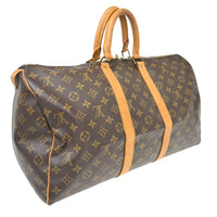 Louis Vuitton Louis Vuitton Keepall Bag Monogram Canvas Brown Canvas Travel Bag Bag (Authentic Pre-Loved)