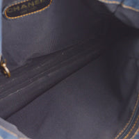 Chanel Vintage Resin Chain Tote Denim Blue Denim_Jeans Tote Bag Bag (Authentic Pre-Loved)