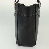 Gucci Tote Bag Leather Black Leather Tote Bag Bag (Pre-Loved)