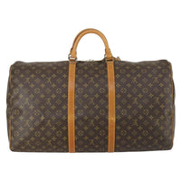 Louis Vuitton Keepall Bag Monogram Canvas Brown Canvas Travel Bag Bag (Pre-Loved)
