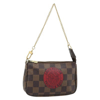 Louis Vuitton Pochette Accessoires Limited Edition Damier Brown Canvas Clutche & Pouche Bag (Pre-Loved)